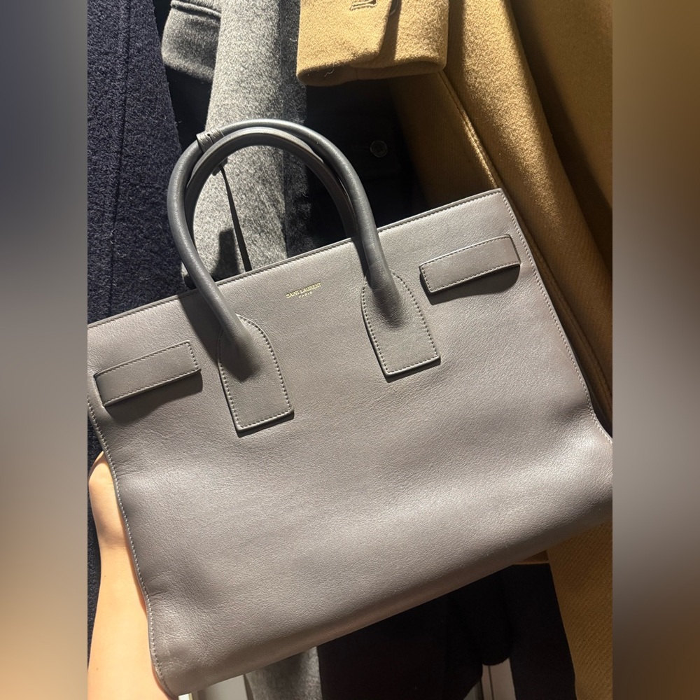 Saint Laurent Grey Small Sac de Jour - Picture 14 of 16